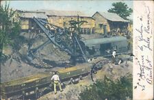 PANAMA COLON mine works 1900s litho PC