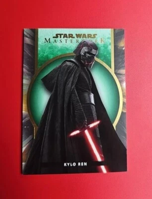2022 Topps Star Wars Masterwork Kylo Ren Green Parallel /99 - Image 1 of 4