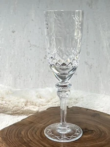 ROGASKA GALLIA CRYSTAL 8 1/4 inch FLUTED CHAMPAGNE GLASS HandBlown Vtg 7.5 Ounce - Picture 1 of 6