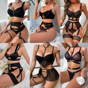 Women's Sexy Lingerie Babydoll Sleepwear Underwear G-String Lace Nightwear Dress - Picture 1 of 117
