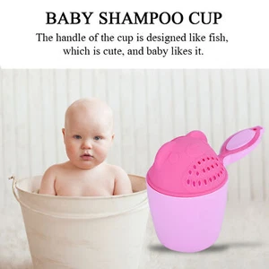 Baby Shampoo Cup Cute Kid Wash Hair Bathing Flusher Protection Eye - Picture 1 of 18