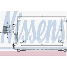 NISSENS KONDENSATOR KLIMAANLAGE MITSUBISHI GALANT VI 94702 Mitsubishi