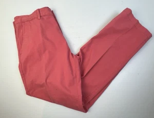 Charleston Threads Pantalone Uomo 34x32 Salmone Cotone Casual Colorato Preppy Golf - Foto 1 di 8