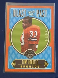 2023 Panini Legacy Football Blast from the Past Orange #BP-14 Tony DORSETT#/249 - Picture 1 of 3