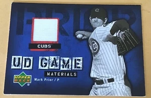 2006 Upper Deck Baseball UD-PR Mark Prior Jersey Patch Trading Card - Picture 1 of 2