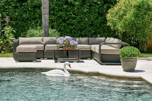 New All Weather Backyard Sectional Seating Outdoor Garden Patio Furniture Set - Picture 1 of 10