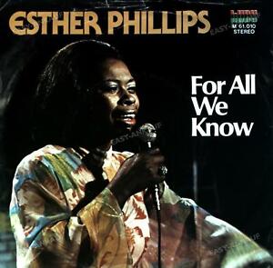 Esther Phillips - For All We Know 7in 1976 (VG/VG) .