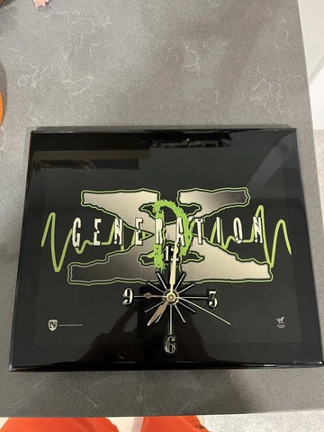 1990'S WWF DX Clock Tested Works Rare Wood Cover