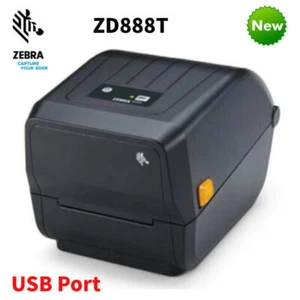 Zebra ZD888T USB Desktop Thermal Barcode Sticker Label Printer Replace GK888T - Picture 1 of 11