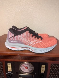 Mizuno Women's Wave Rider 26 Ssw Running Shoe, Size 8, Dubarry-White Pink - Picture 1 of 8