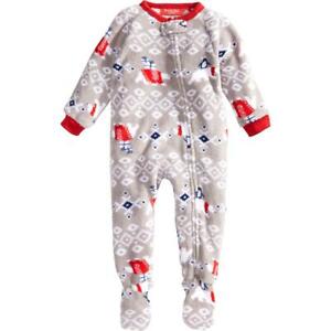 Family PJs Christmas Polyester Holiday Footed Pajamas Loungewear BHFO 8925