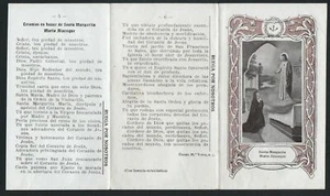 image pieuse ancianne de Santa Margarita Alacoque santino holy card estampa - Picture 1 of 1