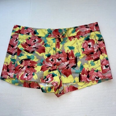 Pantalones Cortos J Crew Mujer Talla 10 Estampado Tropical Preppy Pantalones Cortos Isla 3" NUEVO Foto 1 de 4