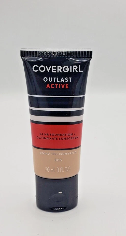 NEW Covergirl Outlast Active 24 Hour Foundation SPF 20- 805 Ivory - Image 1 of 1