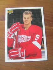 1991 92 Upper Deck #584 Young Guns Checklist - Niklas Lidstrom - Red Wings   ZH2