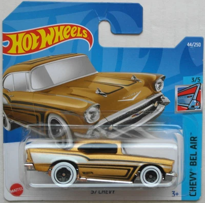 Hot Wheels 1957 Chevy Chevrolet satingold Neu/OVP HW Oldtimer Auto Car GM ´57 - Bild 1 von 4