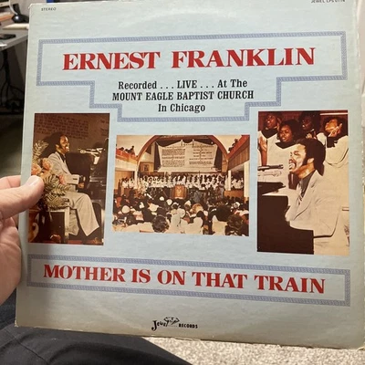 Ernest Franklin 1976 Gospel LP Mother Is On That Train Chicago IL Foto 1 de 4