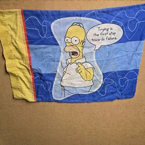 Vintage Simpsons Homer Pillowcase 90s Y2k - Picture 1 of 4