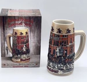 Vintage Budweiser St Louis Brew House Beer Stein Mug Landmark Series CS67 - Picture 1 of 15
