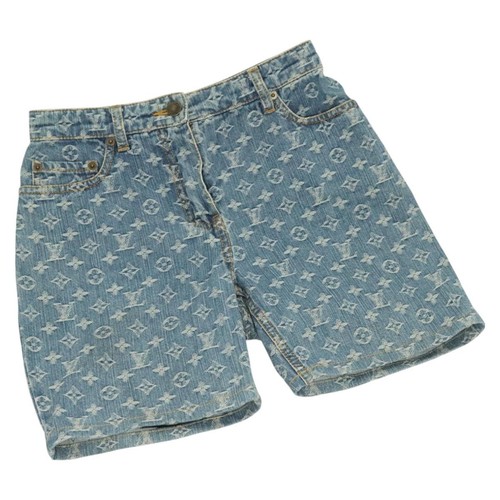 LOUIS VUITTON（LV） Pantaloni corti LOUIS VUITTON Monogram Denim blu LV Autentici 127399M