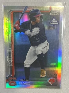 2025 Juan Baez Chrome Refractor Topps Pro Debut Baseball [100/199][#PDC-91] - Bild 1 von 2