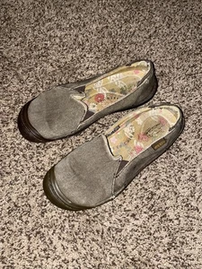 KEEN Woman’s Shoes Size 8.5 Casual Canvas Slip-on Brown - Picture 1 of 7