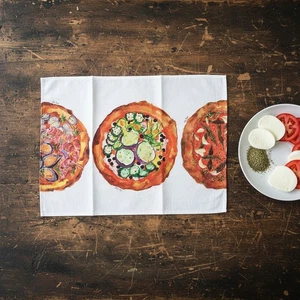 Ken Scott I Love Pizza Cotton Tea Towel - Picture 1 of 3