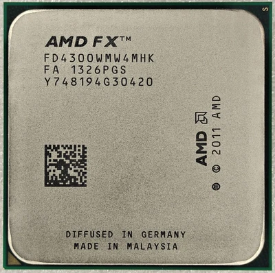 AMD FX-4300 FD4300WMW4MHK Quad-Core 3.8GHz-4.0GHz AM3+ Processor 4C CPU Tested  - Image 1 of 4