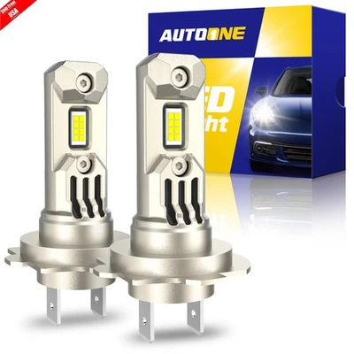AUTOONE H7 LED Headlight Bulbs High Low Beam Light 7800000LM 100W High Power 10S - Image 1 of 4