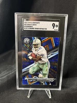 2023 Topps Composite - Resurgence Emmitt Smith #52 Blue & Orange Spark Refractor - Image 1 of 4