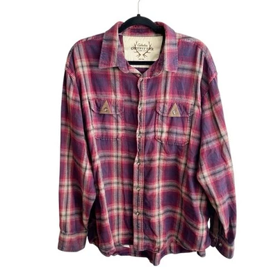 Cabela's Outfitter Series Flannel Plaid Long Sleeve Shirt Red Mens XXL Red - image 1 of 4