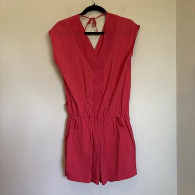 Mameluco para mujer Indyeva Esi talla S rojo sin mangas cuello en V cordón Foto 1 de 4