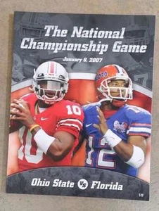 Programa BCS NATIONAL CHAMPIONSHIP - OHIO STATE FLORIDA - 2007 - TIM TEBOW - CASI NUEVO - Imagen 1 de 1