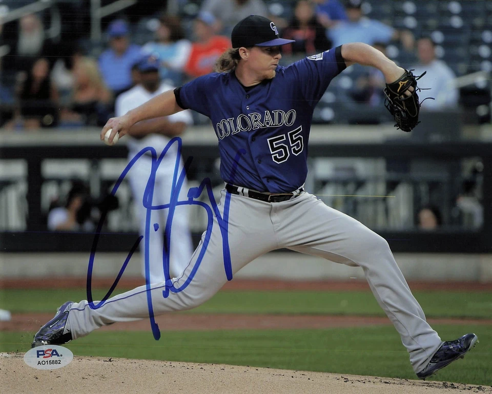 JON GRAY signed 8x10 photo PSA/DNA Colorado Rockies Autographed - Image 1 of 1