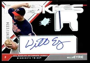 2003 SPx Willie Eyre Rookie Auto 0747/1224 Minnesota Twins #163 R90 - Picture 1 of 2