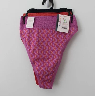 Joyspun Womens Modal and Lace Thong Panties 3-Pack Multisize NWT - Image 1 of 2