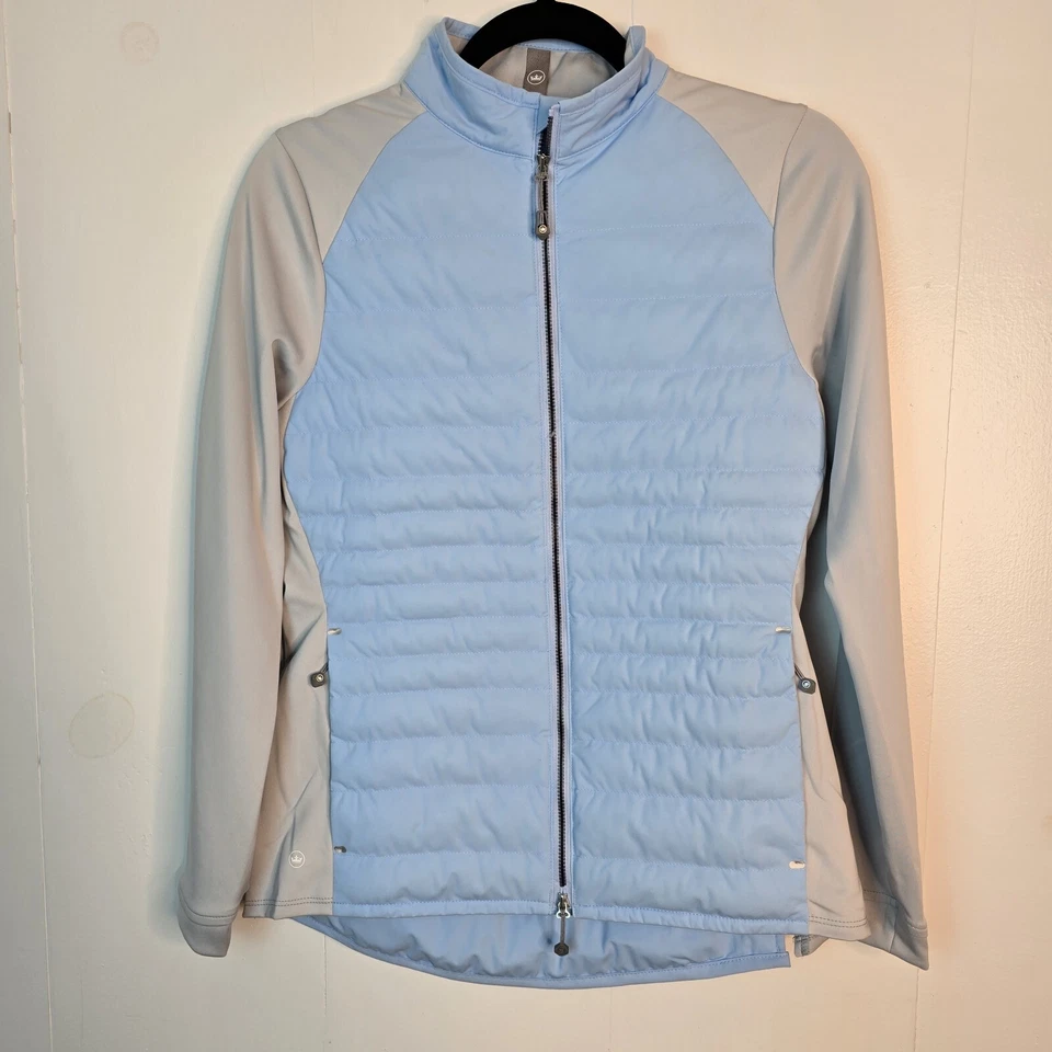 Jaqueta Peter Millar Crown Sport Feminina Merge Elite Cottage Azul Nova Com Etiqueta Pequena $230 - Imagem 1 de 4