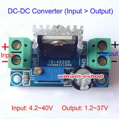 DC-DC 4.2-40V to 3.3V 5V 6V 9V 12V 24V Buck Step Down Converter Linear Regulator - Image 1 of 4