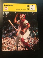 1977 Johnny Bench Baseball Sportscasters Card NM+