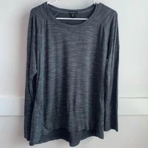 Champion Dark Gray Heathered Long Sleeve Shirt Size XL - Picture 1 of 4