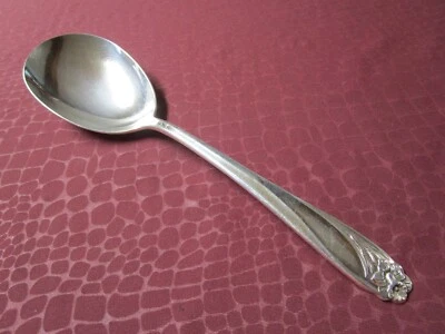 Narciso 1950 baya o cuchara grande para servir MCM placa de plata sin monograma gbr Foto 1 de 3