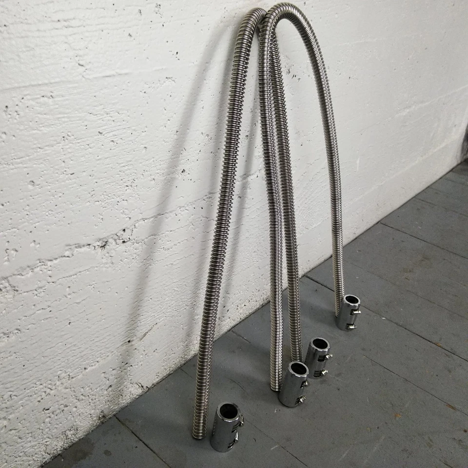 Kit de manguera de calefacción Chevrolet LS1 48 pulgadas SS nuevo un cromo pulido fácil hágalo usted mismo varilla b Foto 1 de 4