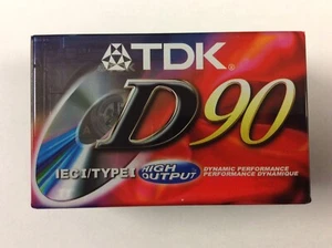 NEW - SEALED 3 TDK D60 Blank Cassette Tapes IECI TYPE I Dynamic Performance - Picture 1 of 3