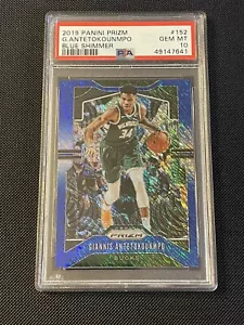 2019-20 Giannis Antetokounmpo Prizm Blue Shimmer FOTL #152 Bucks PSA 10 GEM MINT - Bild 1 von 2