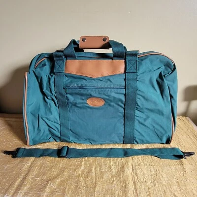 VTG Alpine Duffle Bag Green Canvas Large Tote Weekender Travel Camping 22x14x10 - Image 1 of 4