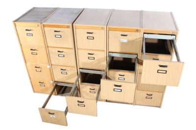 alter Hängeregistraturschrank Hängeregister A4 Schubladenschrank DDR Register - Bild 1 von 4