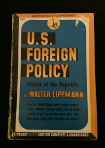 1943 Pocket Book PB #244 ~ U.S. FOREIGN POLICY by Walter Lippmann ~ DEMOCRACY - Picture 1 of 10
