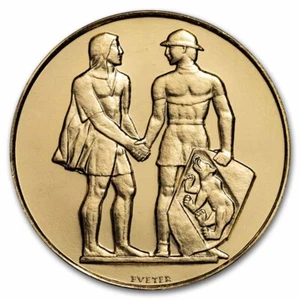 1953 Switzerland Bern Gold Medal 600 Anniverary of Canton BU - Picture 1 of 2