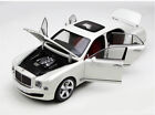 1:18 KYOSHO FOR Bentley Mulsanne Car White Truck Pre-built Model gift Collection