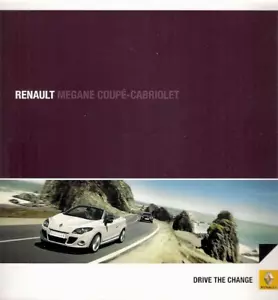 Renault Megane Coupe Cabriolet 2010-2013 UK Market Sales Brochure Dynamique GT - Picture 1 of 3